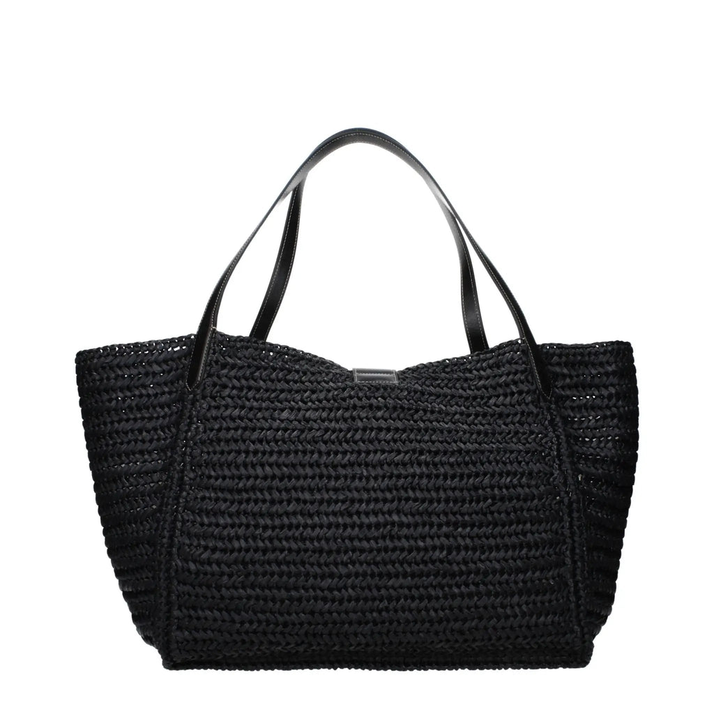 Tom Ford Black Raffia Shoulder Bag