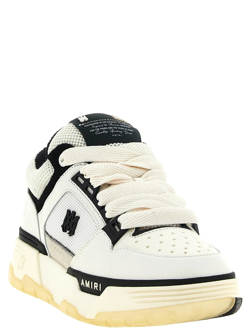 Amiri White Calfskin Chunky Sneakers