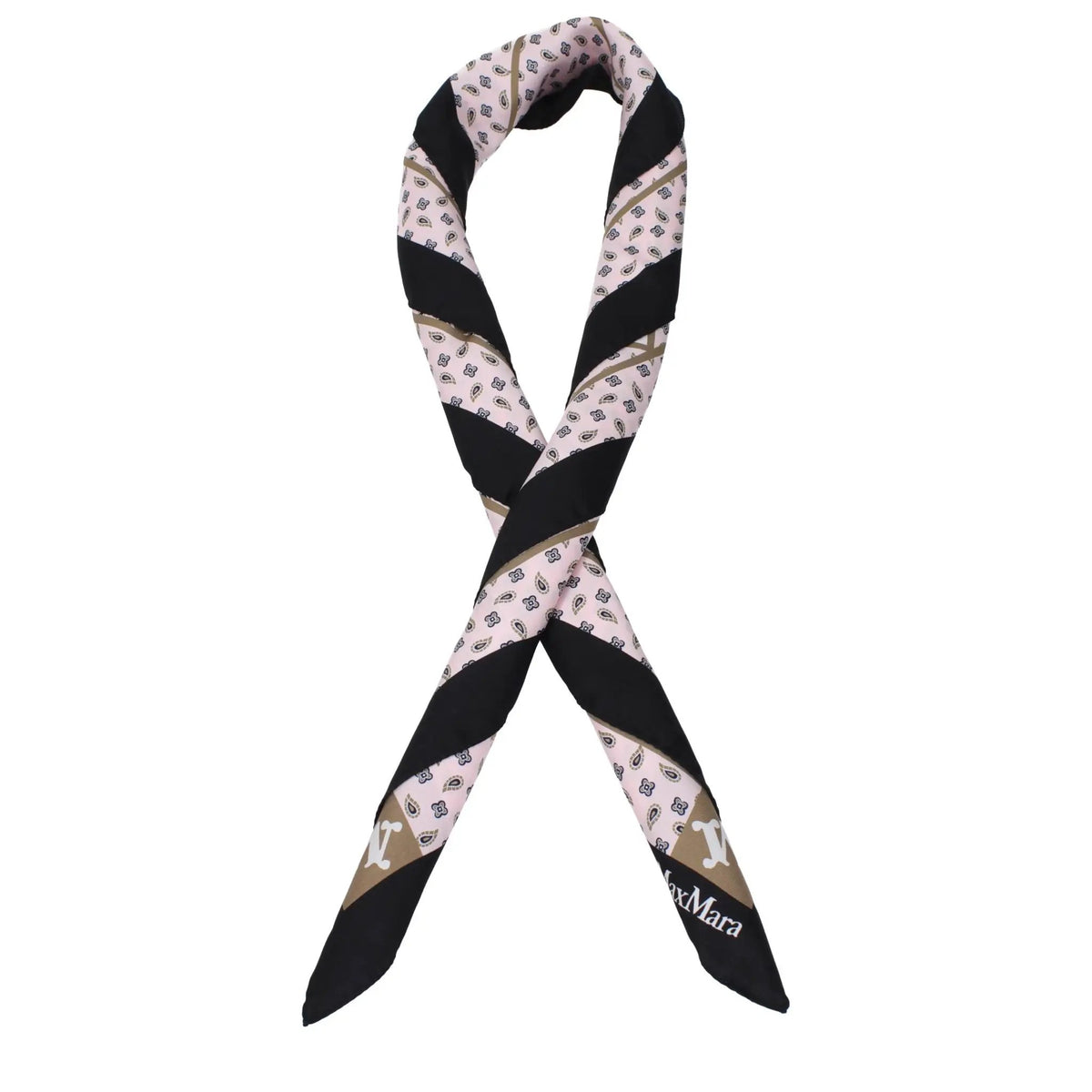 Max Mara Pink Silk Foulard