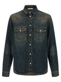 Fendi Fendi Blue Cotton Blouse