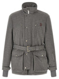 Brunello Cucinelli Brunello Cucinelli Gray Wool Full-Length Jacket
