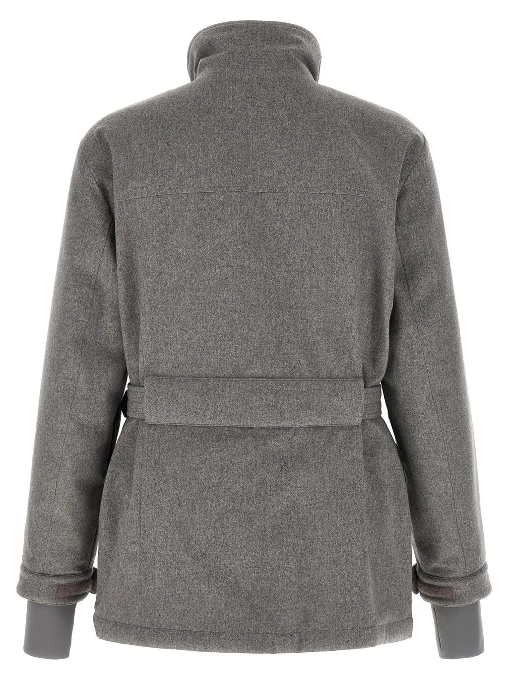 Brunello Cucinelli Brunello Cucinelli Gray Wool Full-Length Jacket