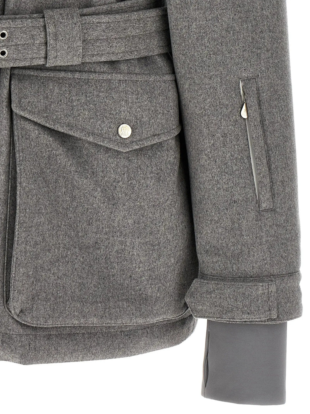 Brunello Cucinelli Brunello Cucinelli Gray Wool Full-Length Jacket