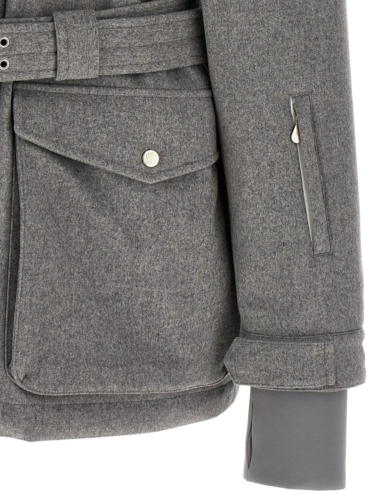 Brunello Cucinelli Brunello Cucinelli Gray Wool Full-Length Jacket