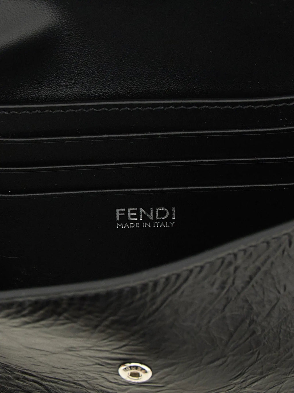 Fendi Fendi Black Calfskin Cardholder