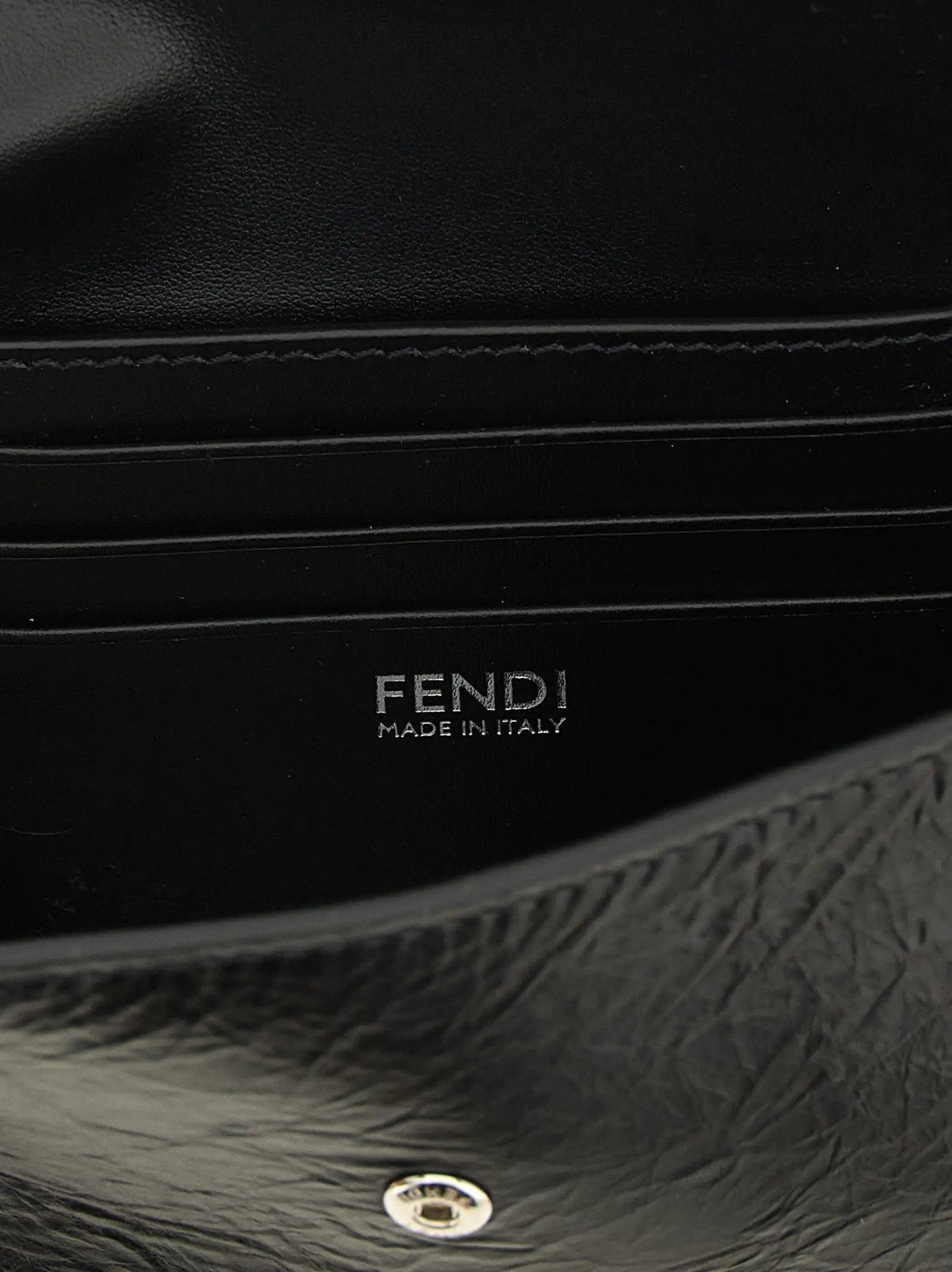 Fendi Fendi Black Calfskin Cardholder