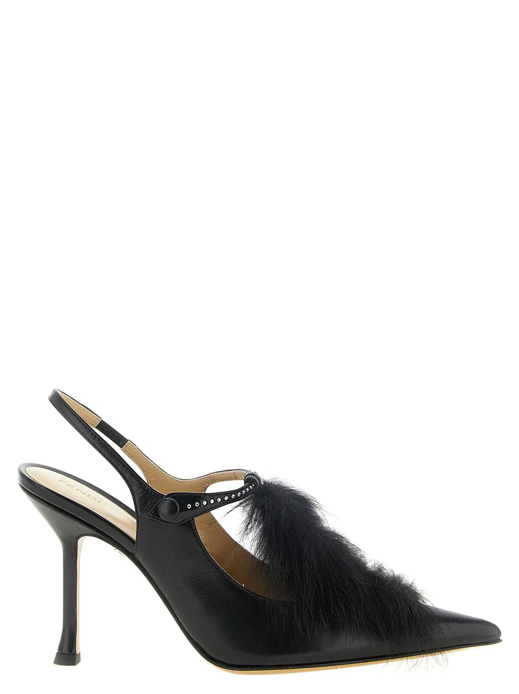 Fendi Fendi Black Calfskin High Heel Pumps