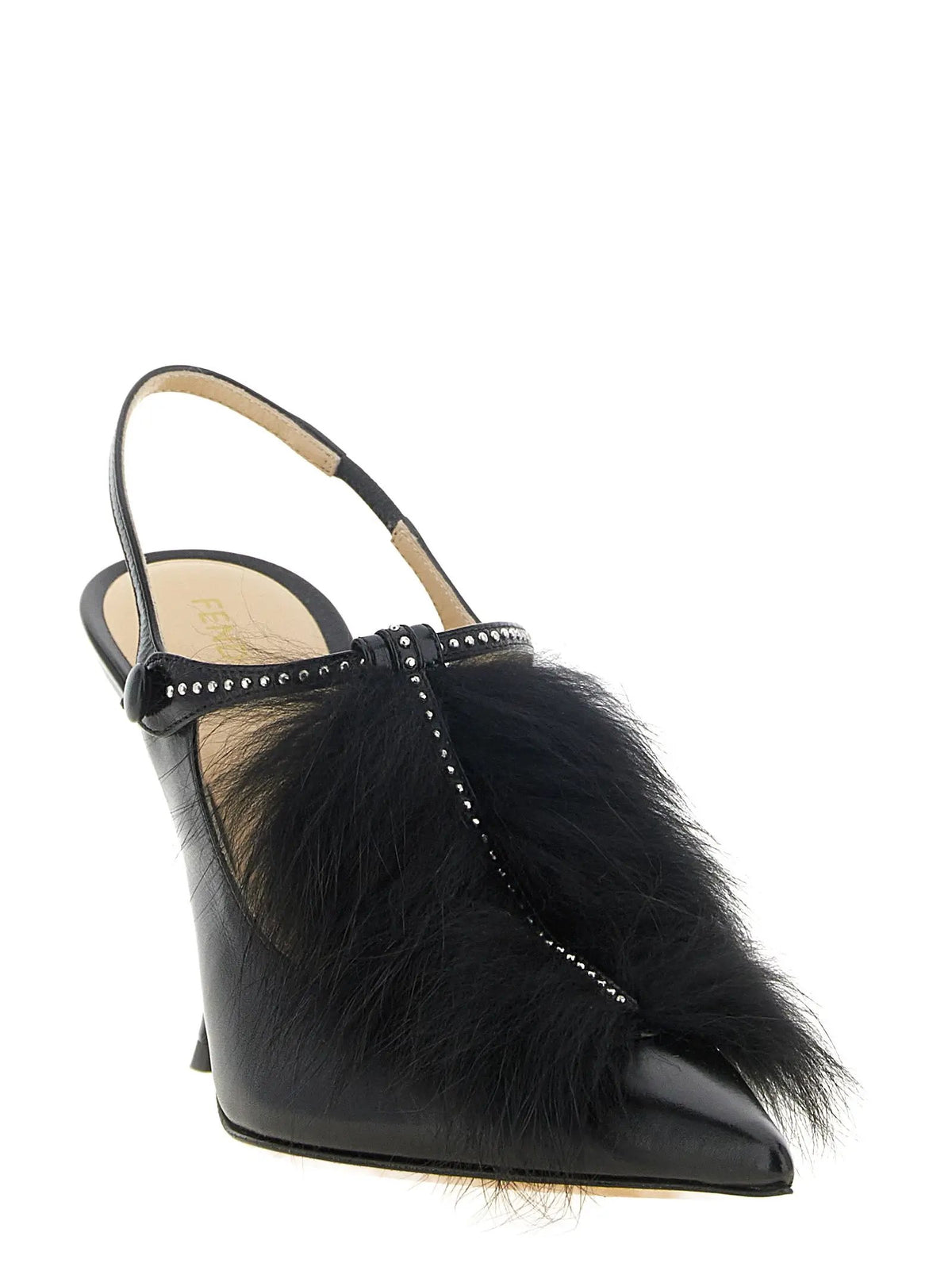 Fendi Fendi Black Calfskin High Heel Pumps