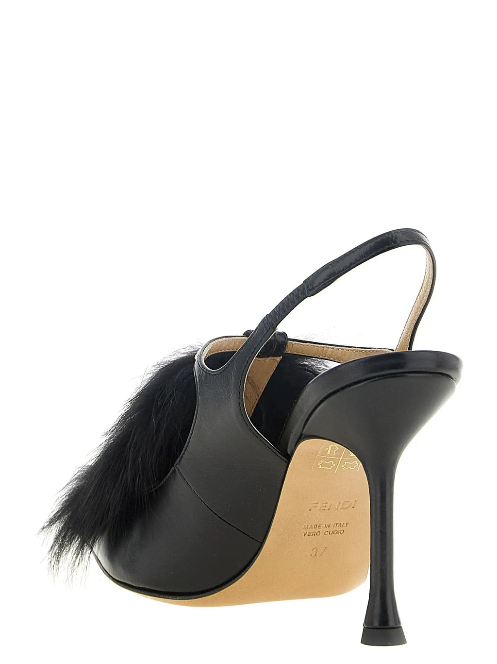 Fendi Fendi Black Calfskin High Heel Pumps