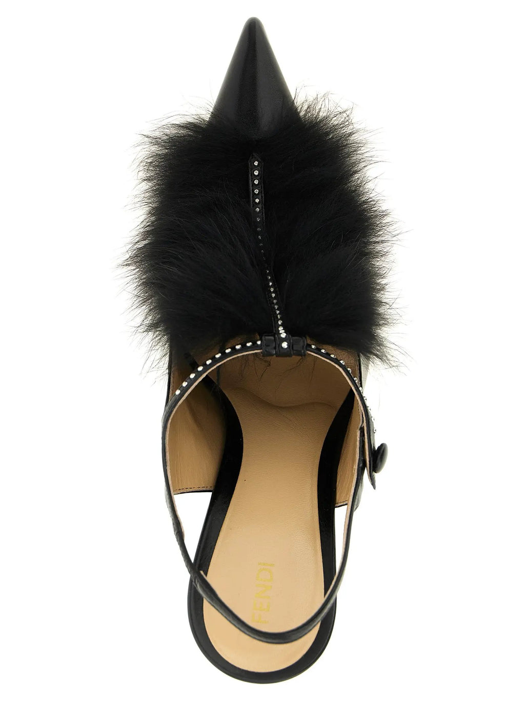 Fendi Fendi Black Calfskin High Heel Pumps