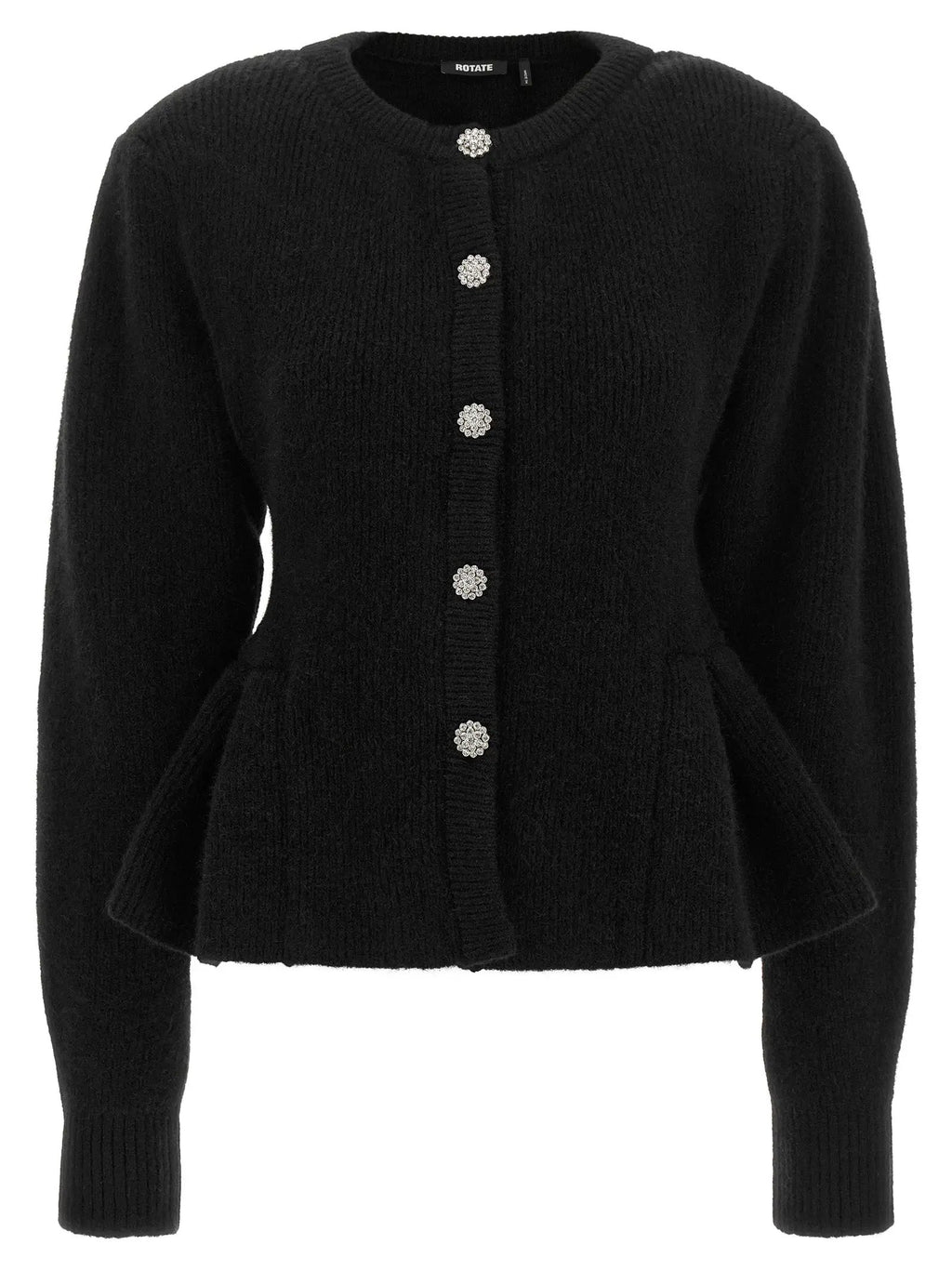 ROTATE BIRGER CHRISTENSEN ROTATE BIRGER CHRISTENSEN Black Wool Cardigan