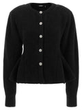 ROTATE BIRGER CHRISTENSEN ROTATE BIRGER CHRISTENSEN Black Wool Cardigan
