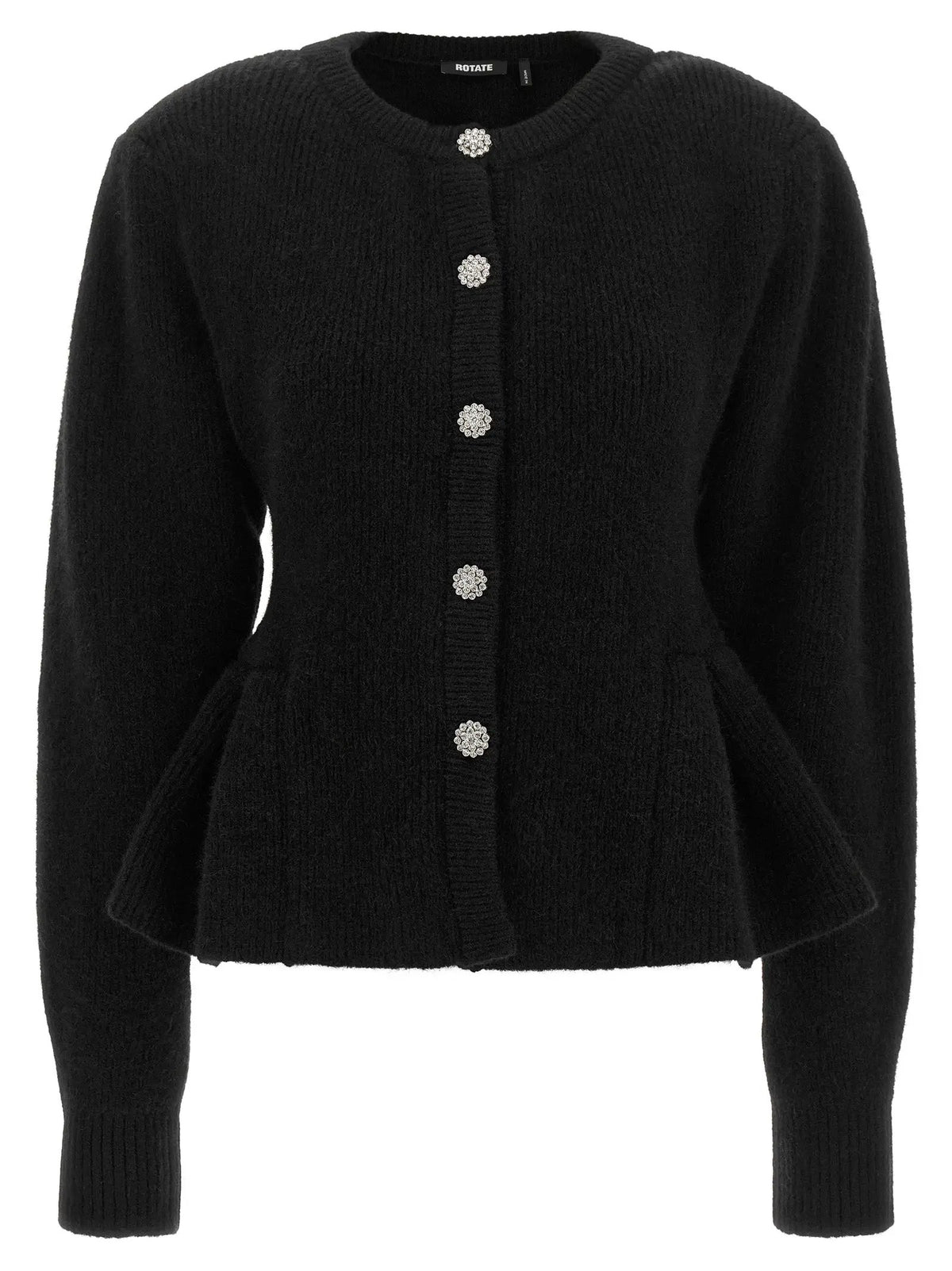ROTATE BIRGER CHRISTENSEN ROTATE BIRGER CHRISTENSEN Black Wool Cardigan