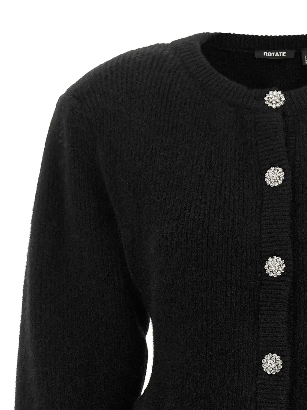 ROTATE BIRGER CHRISTENSEN ROTATE BIRGER CHRISTENSEN Black Wool Cardigan