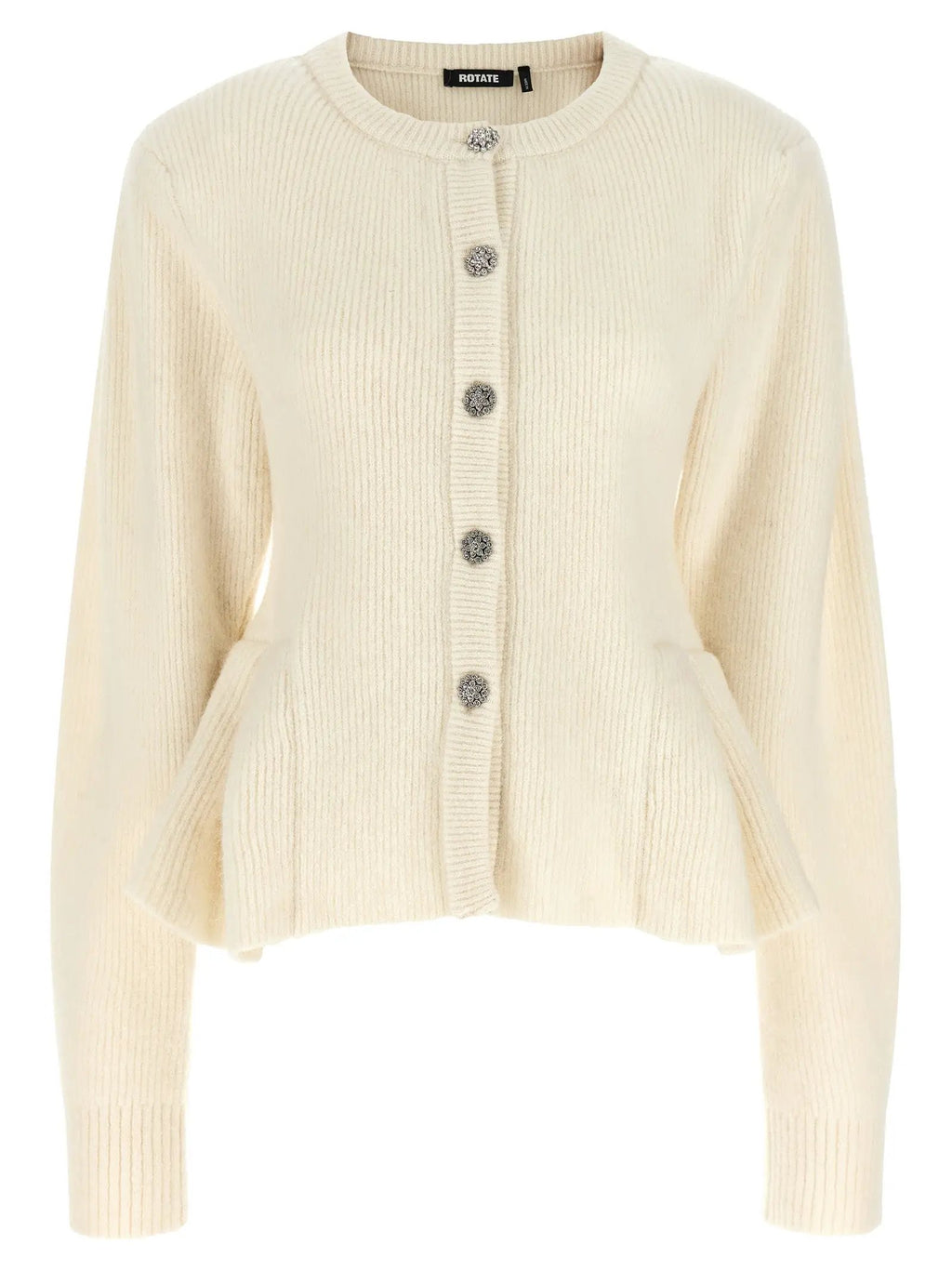 ROTATE BIRGER CHRISTENSEN ROTATE BIRGER CHRISTENSEN White Wool Cardigan