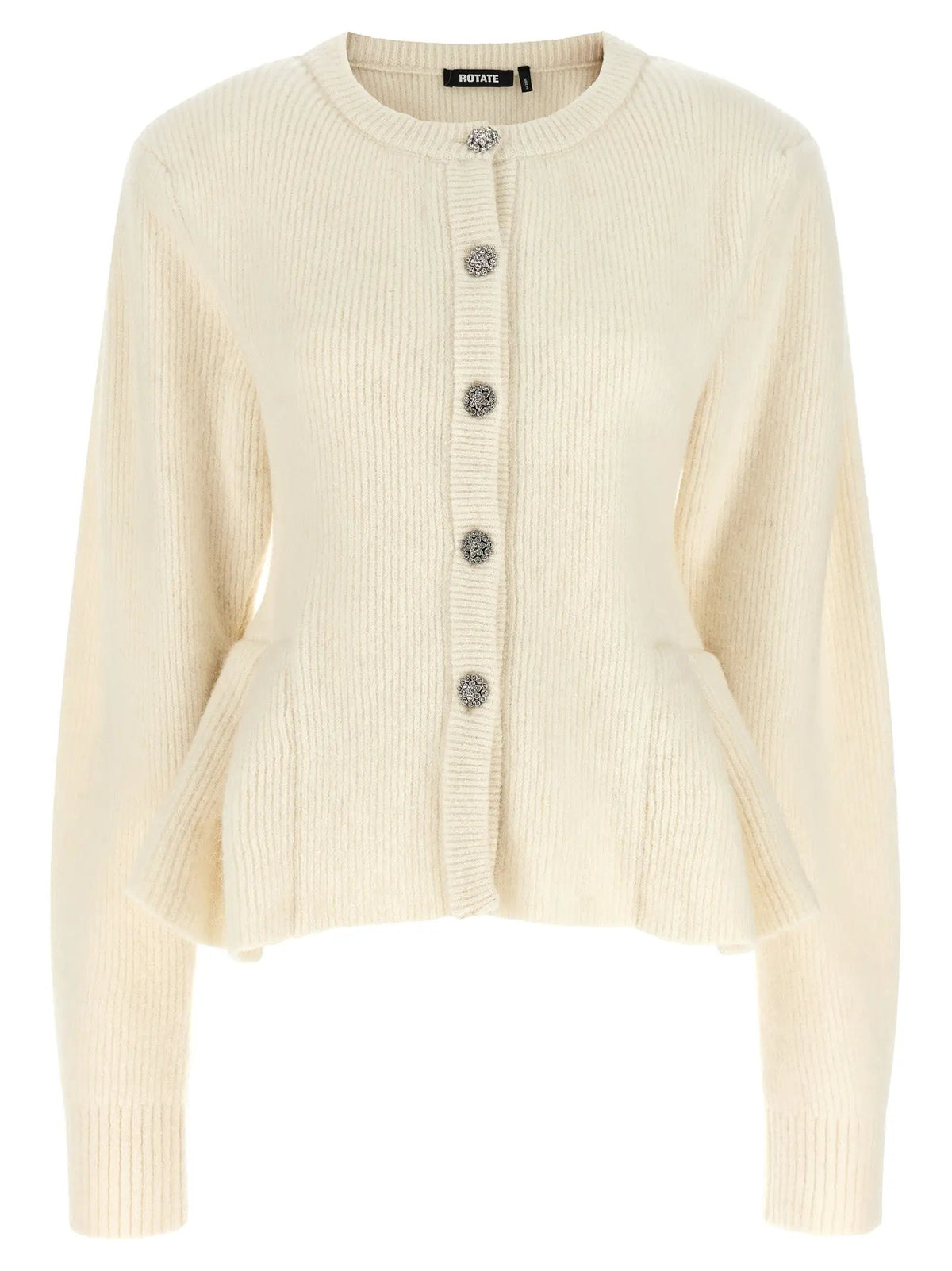 ROTATE BIRGER CHRISTENSEN ROTATE BIRGER CHRISTENSEN White Wool Cardigan