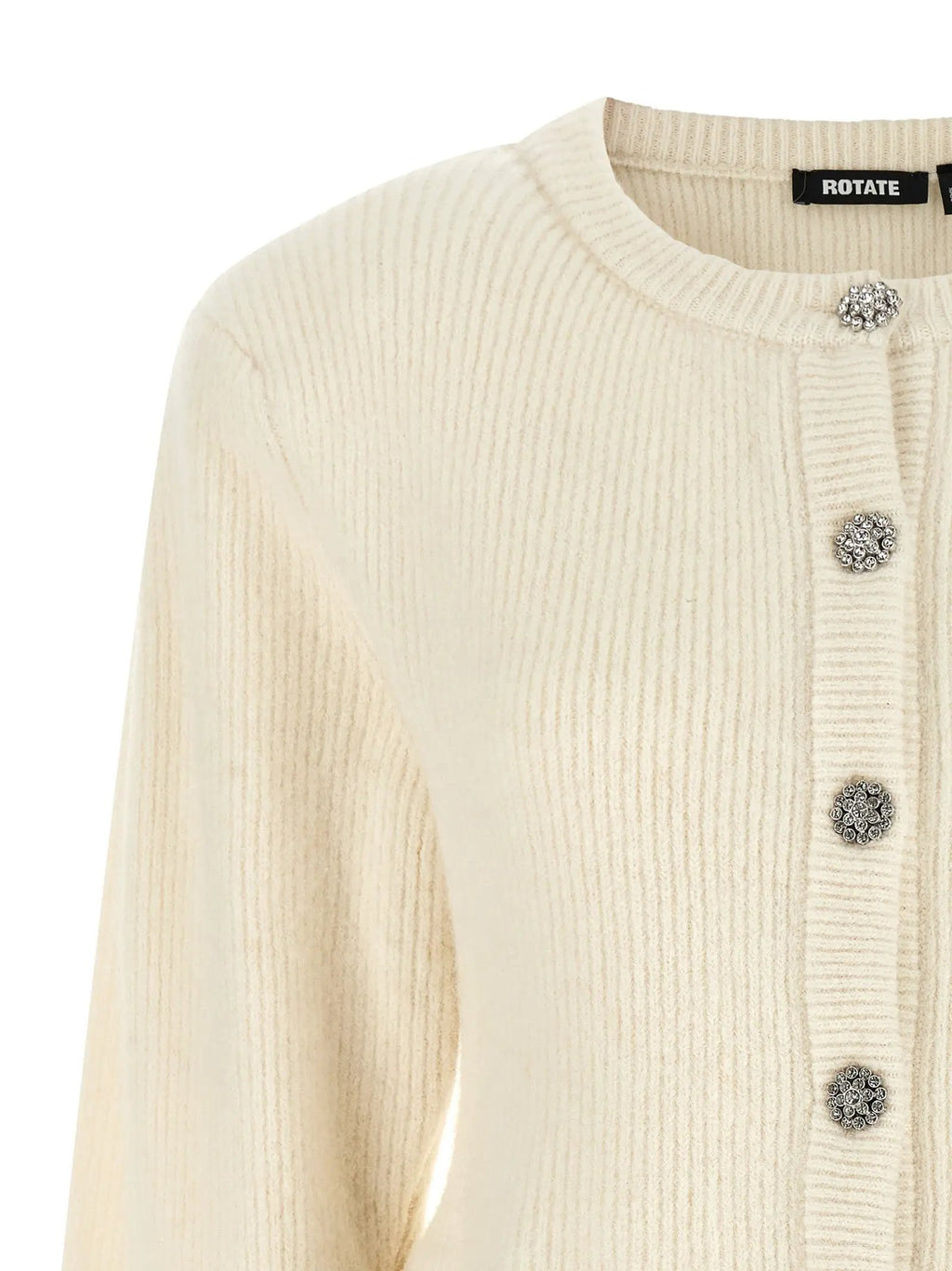 ROTATE BIRGER CHRISTENSEN ROTATE BIRGER CHRISTENSEN White Wool Cardigan