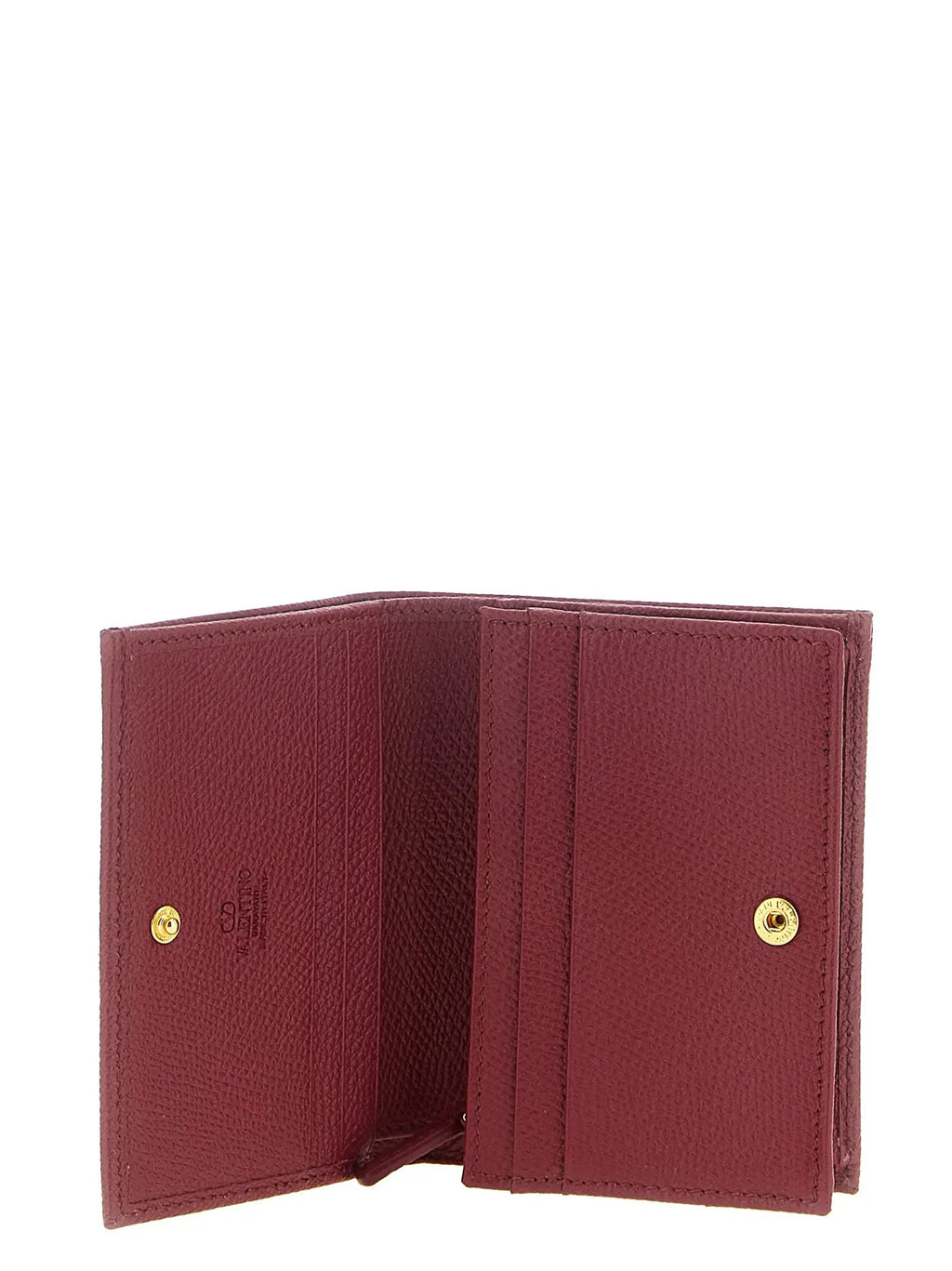 Valentino Garavani Valentino Garavani Bordeaux Calfskin Cardholder