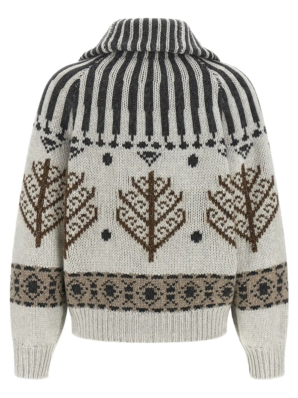 Brunello Cucinelli Brunello Cucinelli Multicolor Cashmere Cardigan