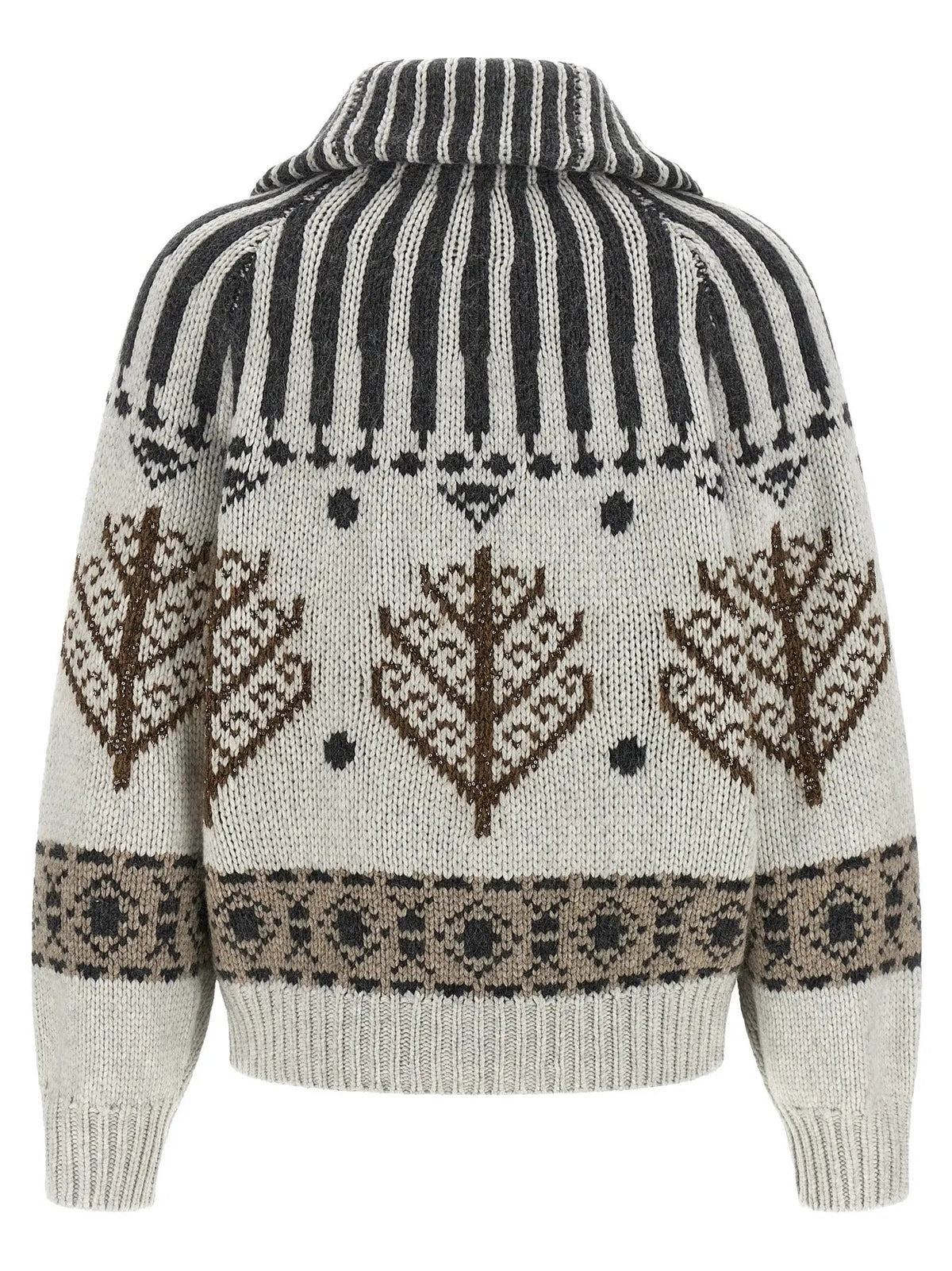 Brunello Cucinelli Brunello Cucinelli Multicolor Cashmere Cardigan