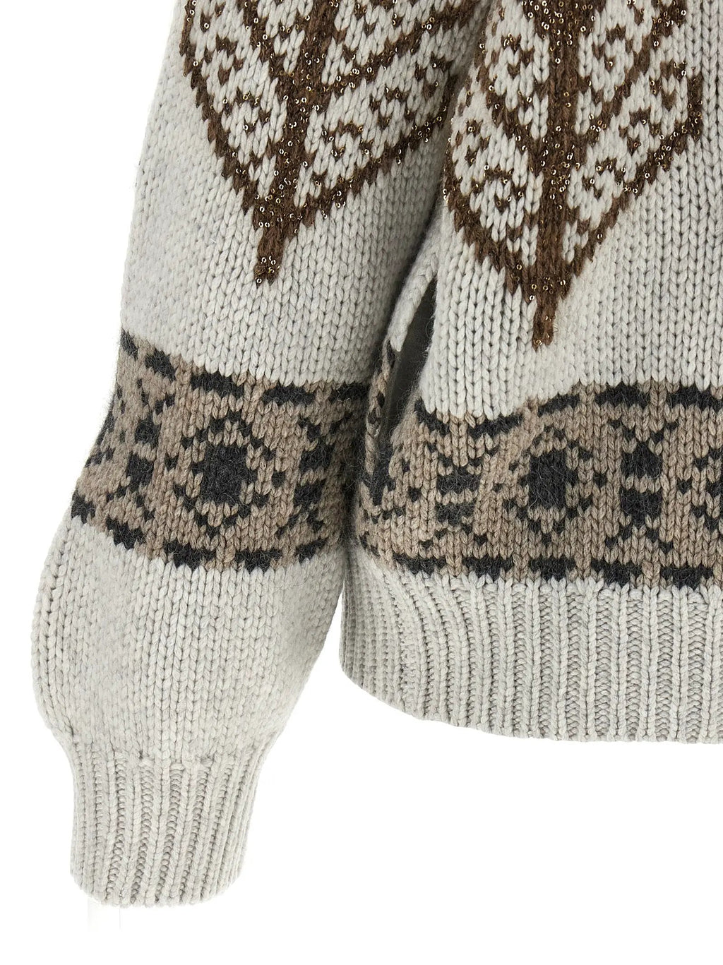 Brunello Cucinelli Brunello Cucinelli Multicolor Cashmere Cardigan