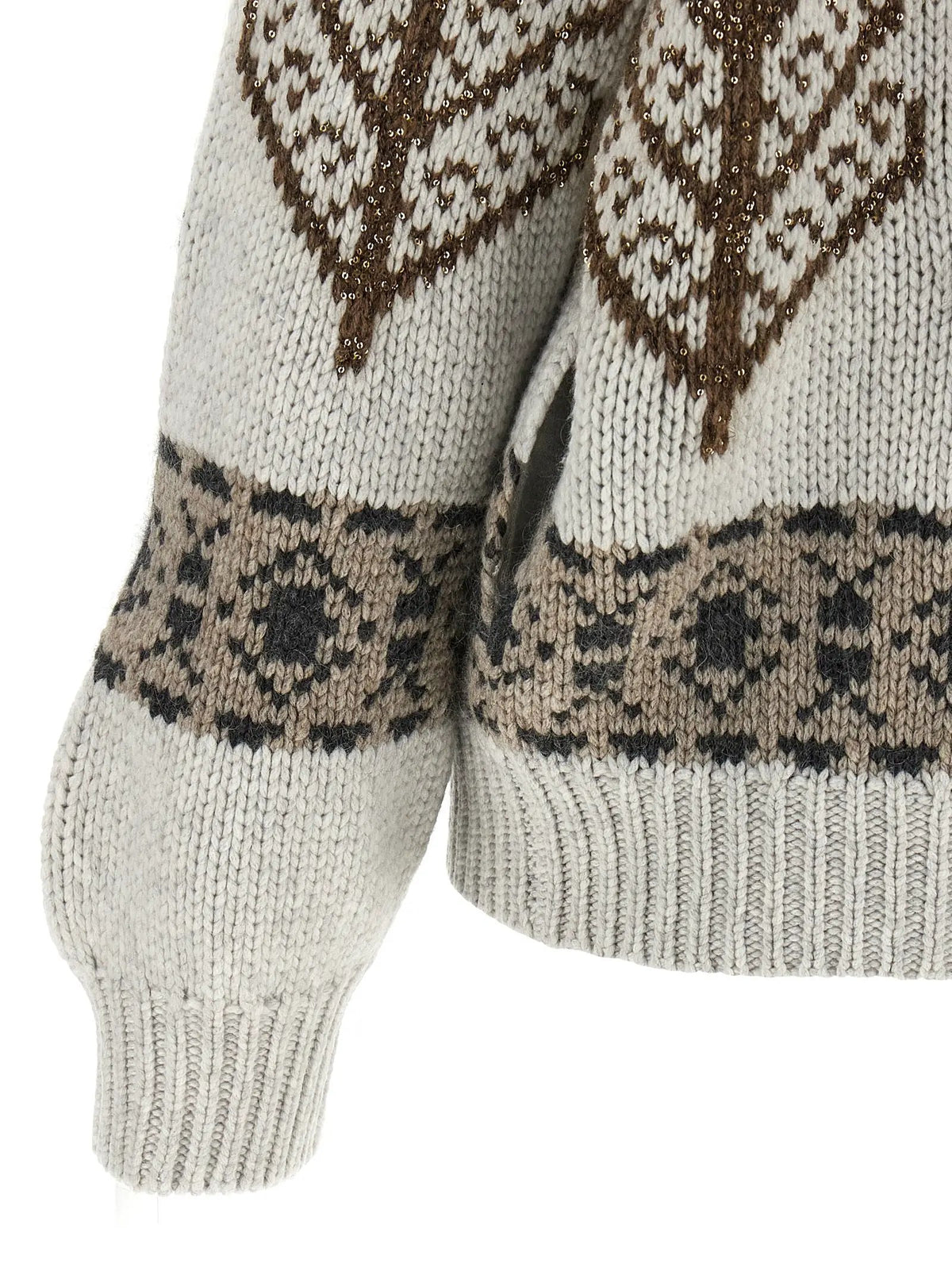 Brunello Cucinelli Brunello Cucinelli Multicolor Cashmere Cardigan