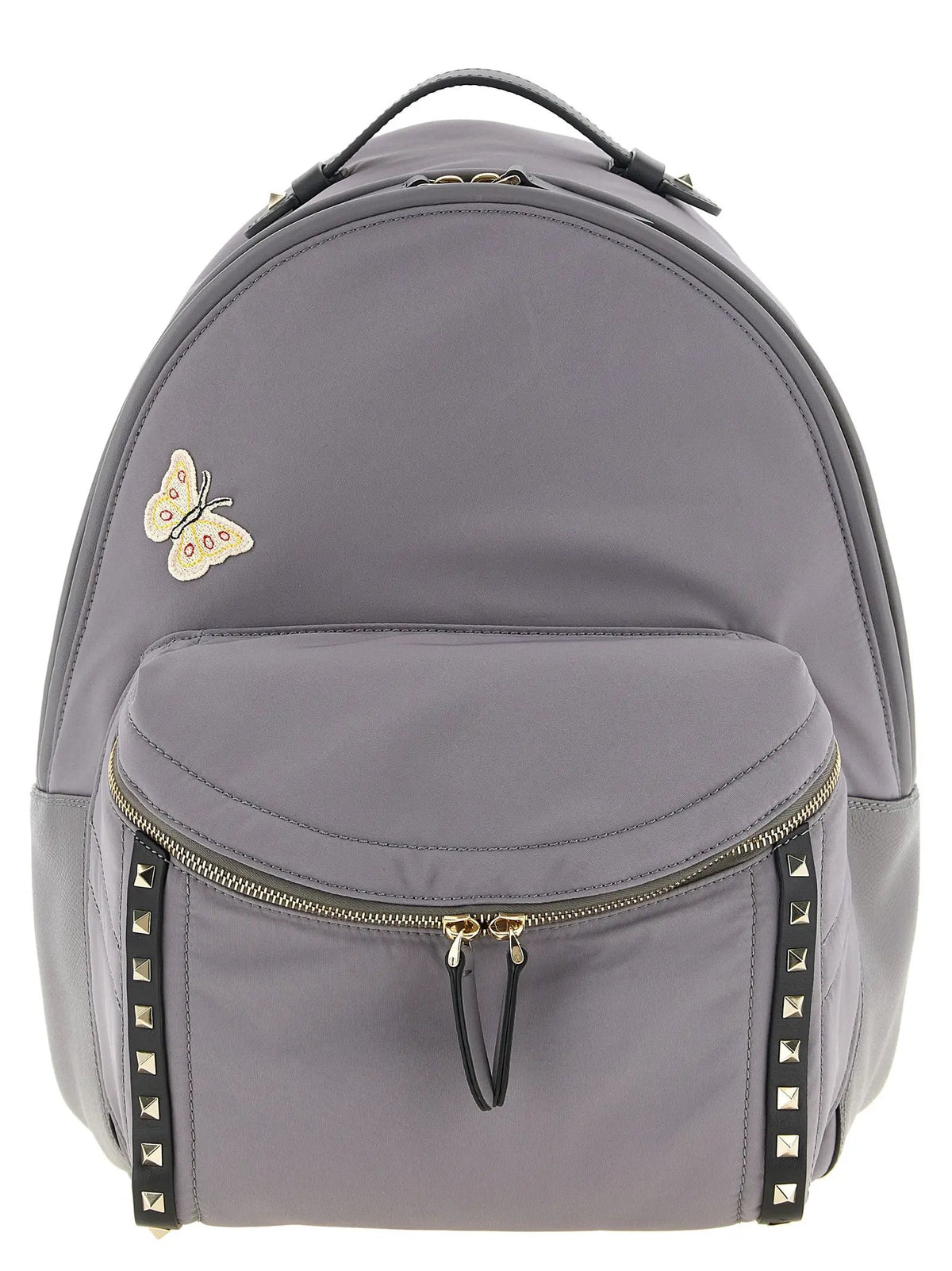 Valentino Garavani Valentino Garavani Gray Polyester Backpack
