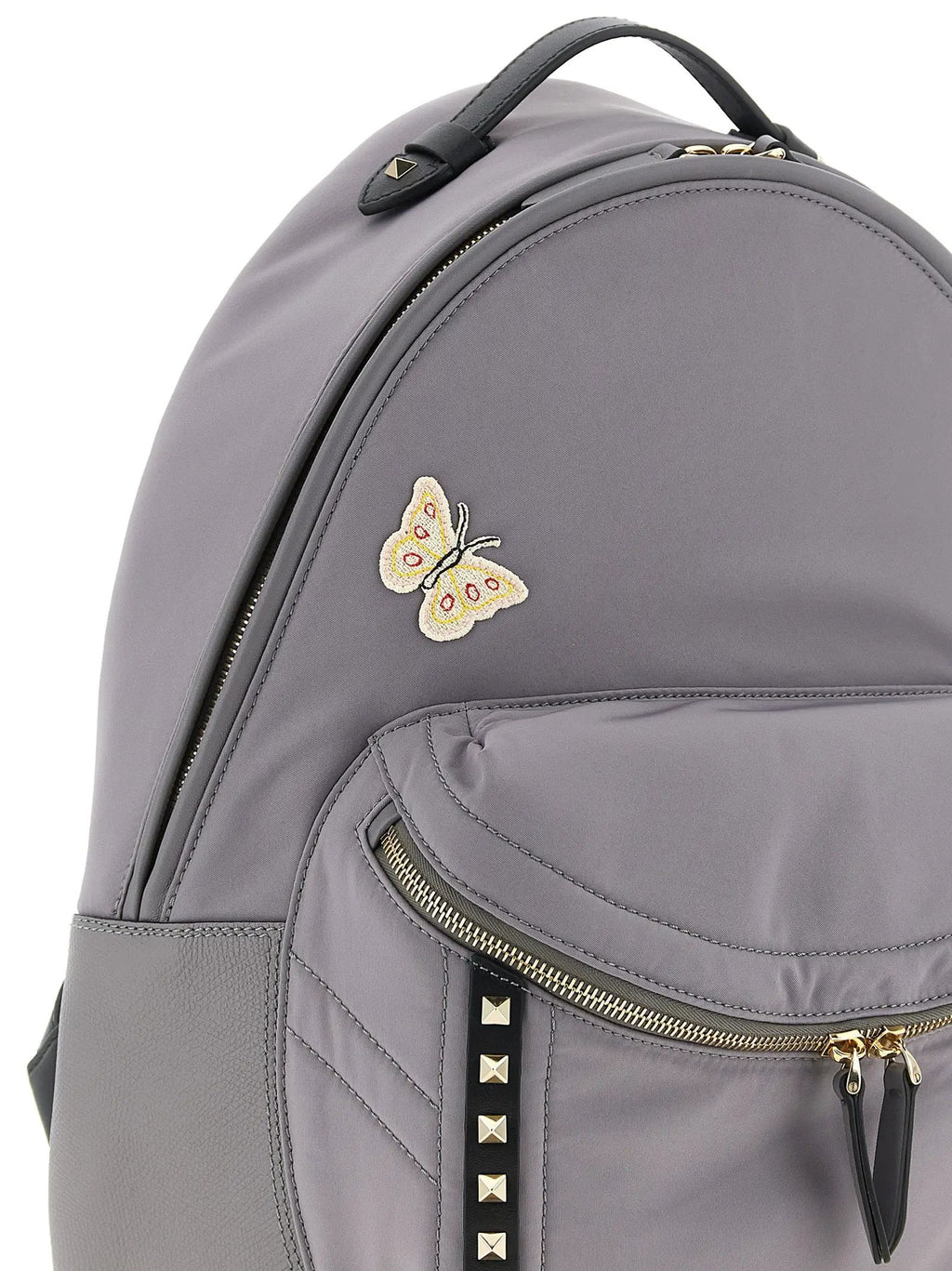 Valentino Garavani Valentino Garavani Gray Polyester Backpack