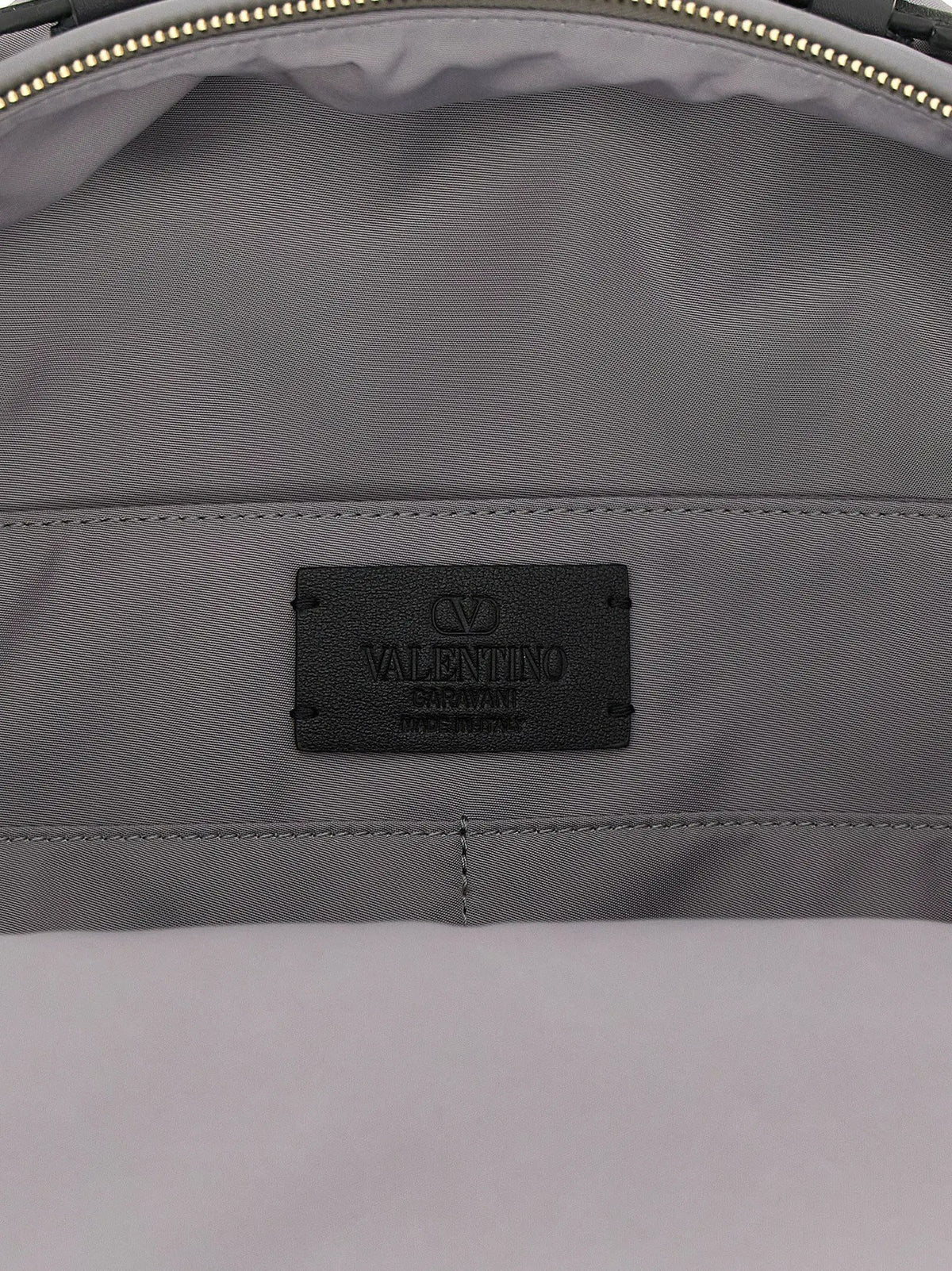 Valentino Garavani Valentino Garavani Gray Polyester Backpack