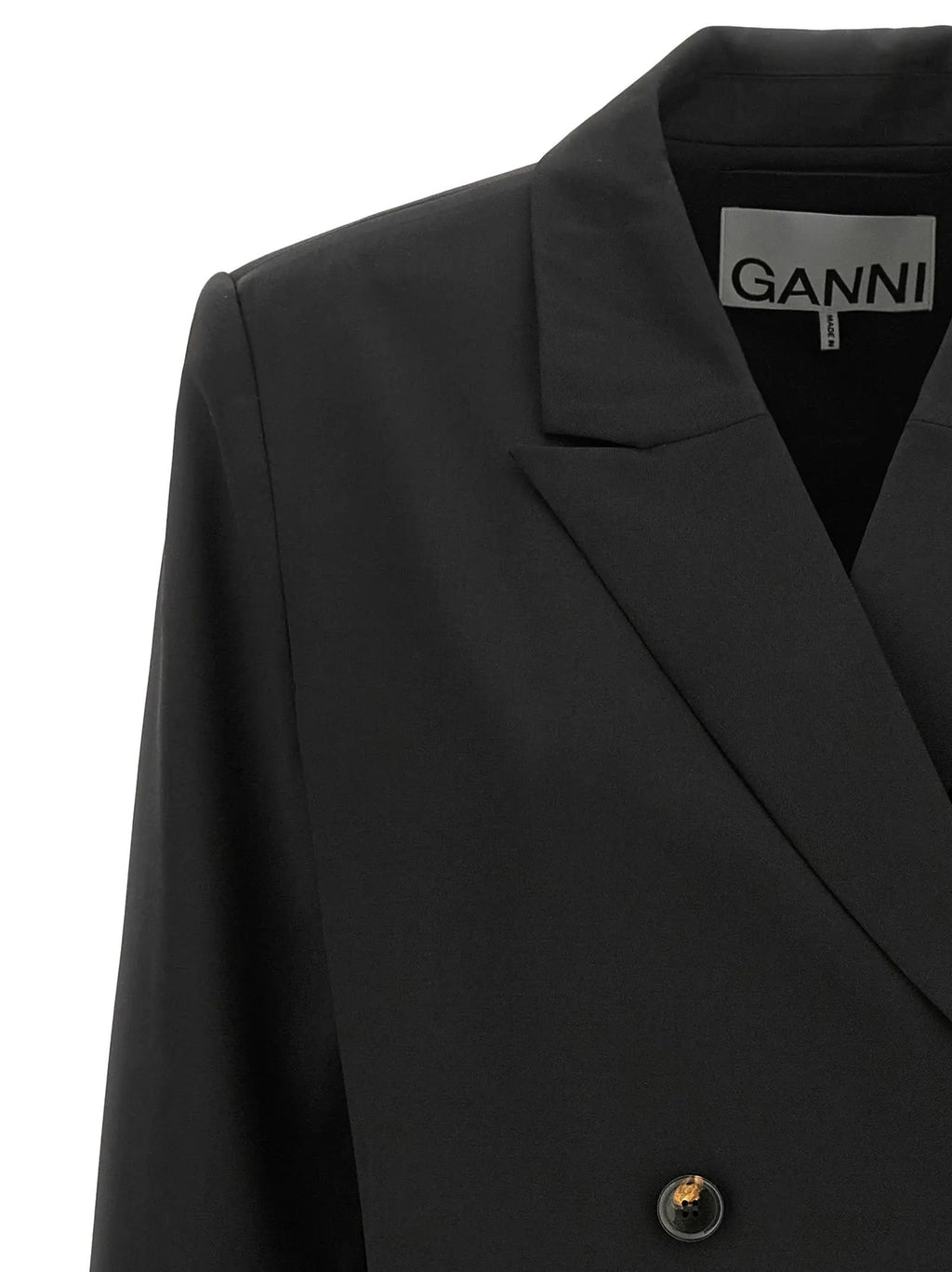 Ganni Ganni Black Polyester Blazer