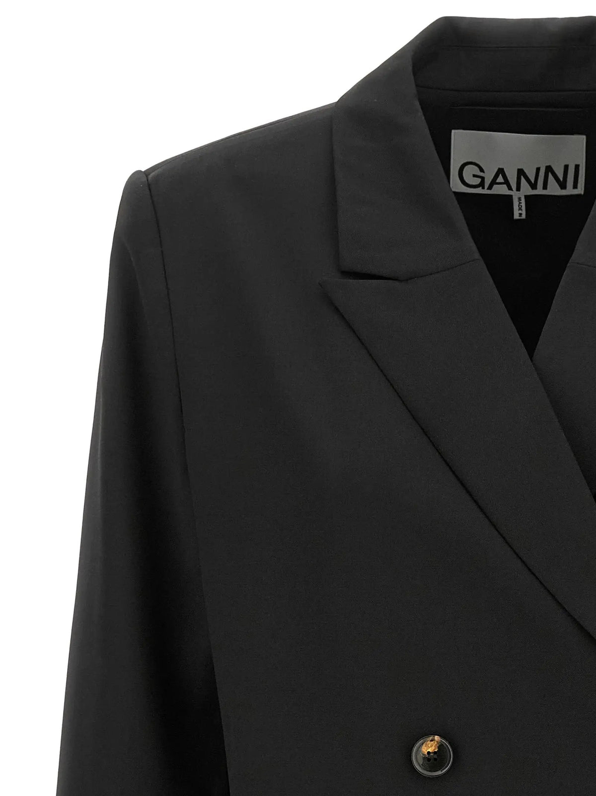 Ganni Ganni Black Polyester Blazer