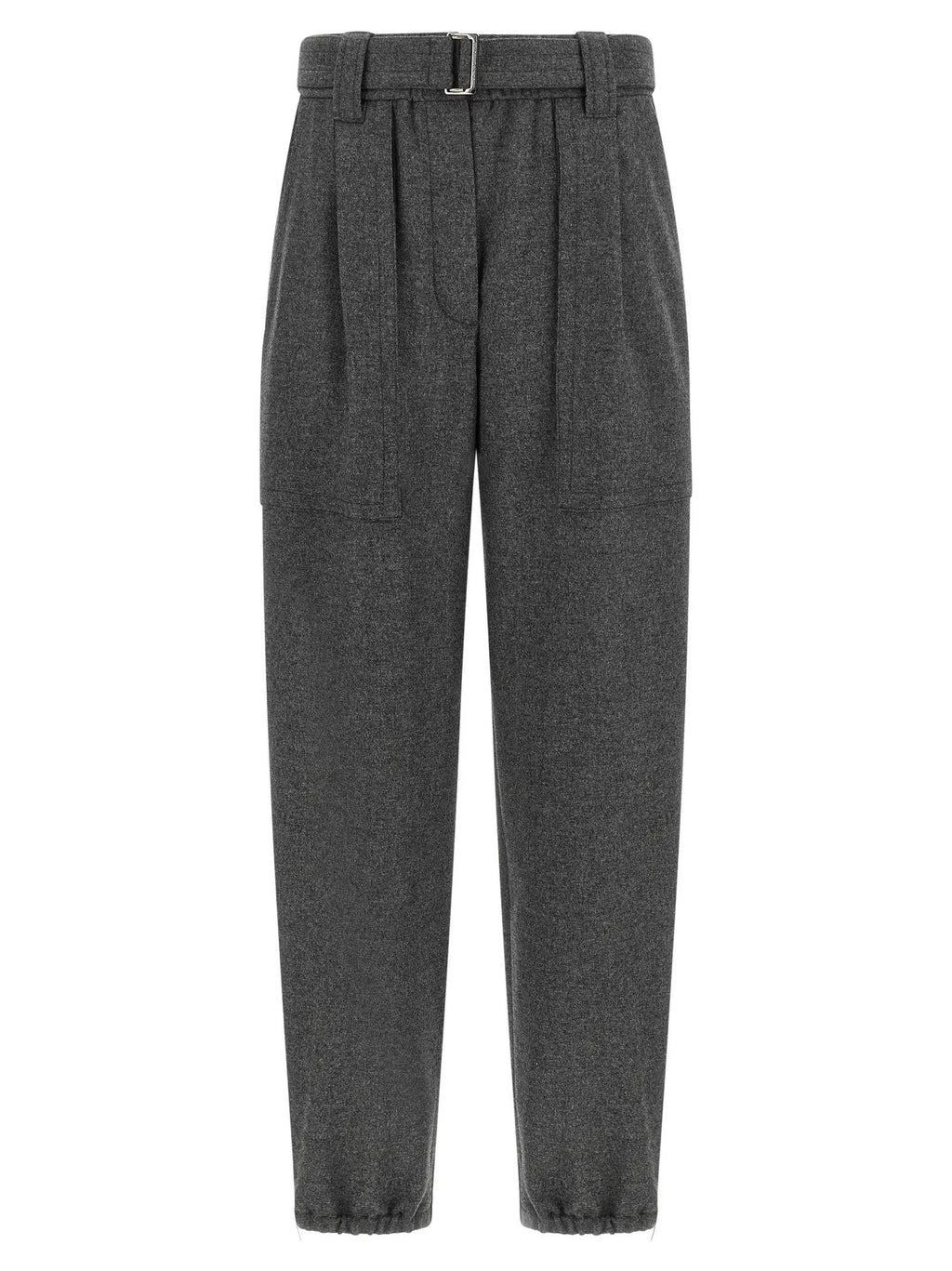 Brunello Cucinelli Brunello Cucinelli Gray Virgin Wool Cargo Pants