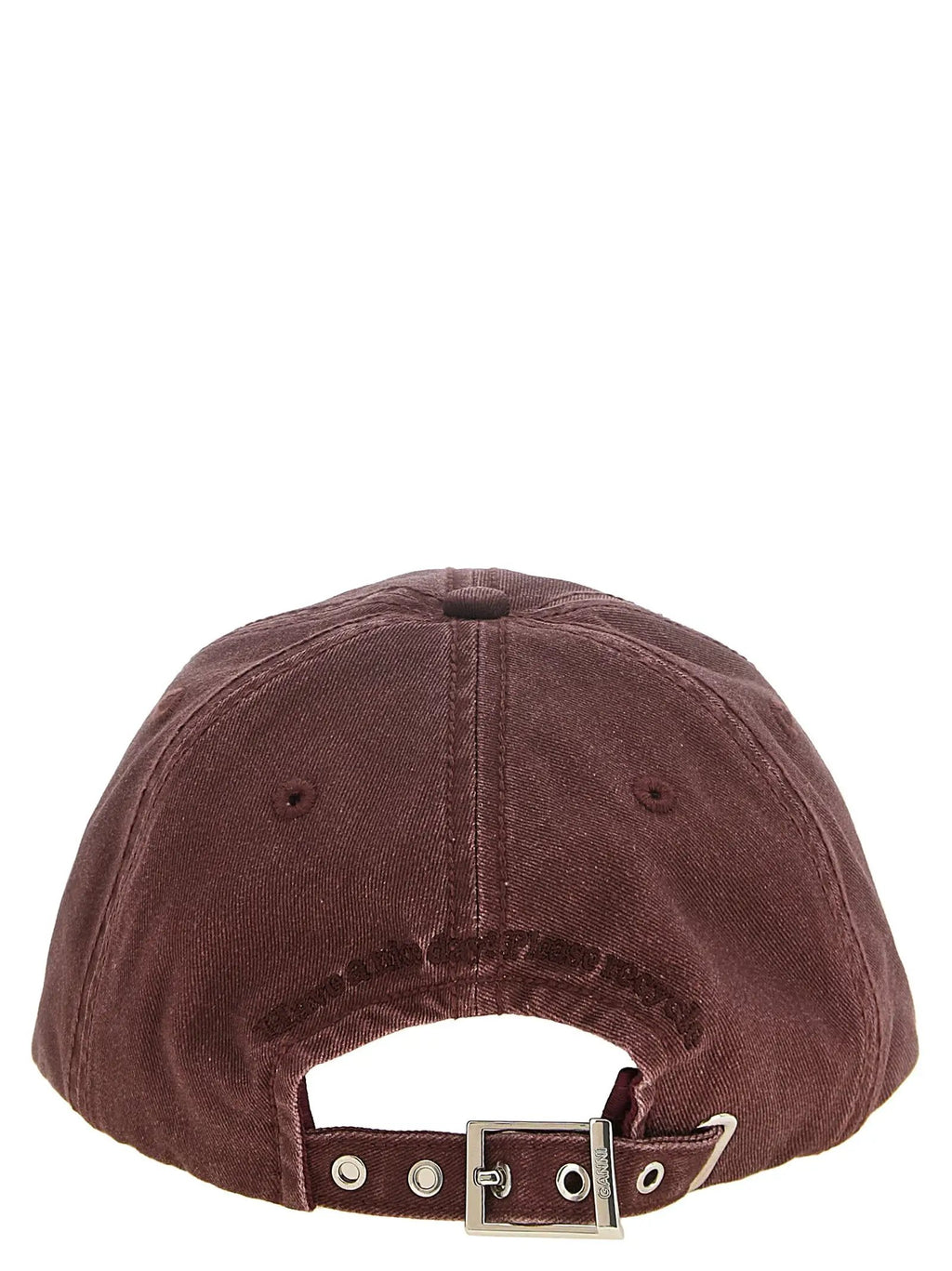 Ganni Ganni Bordeaux Organic Cotton Cap (Baseball Hat)