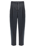 Brunello Cucinelli Brunello Cucinelli Gray Virgin Wool Casual Pants