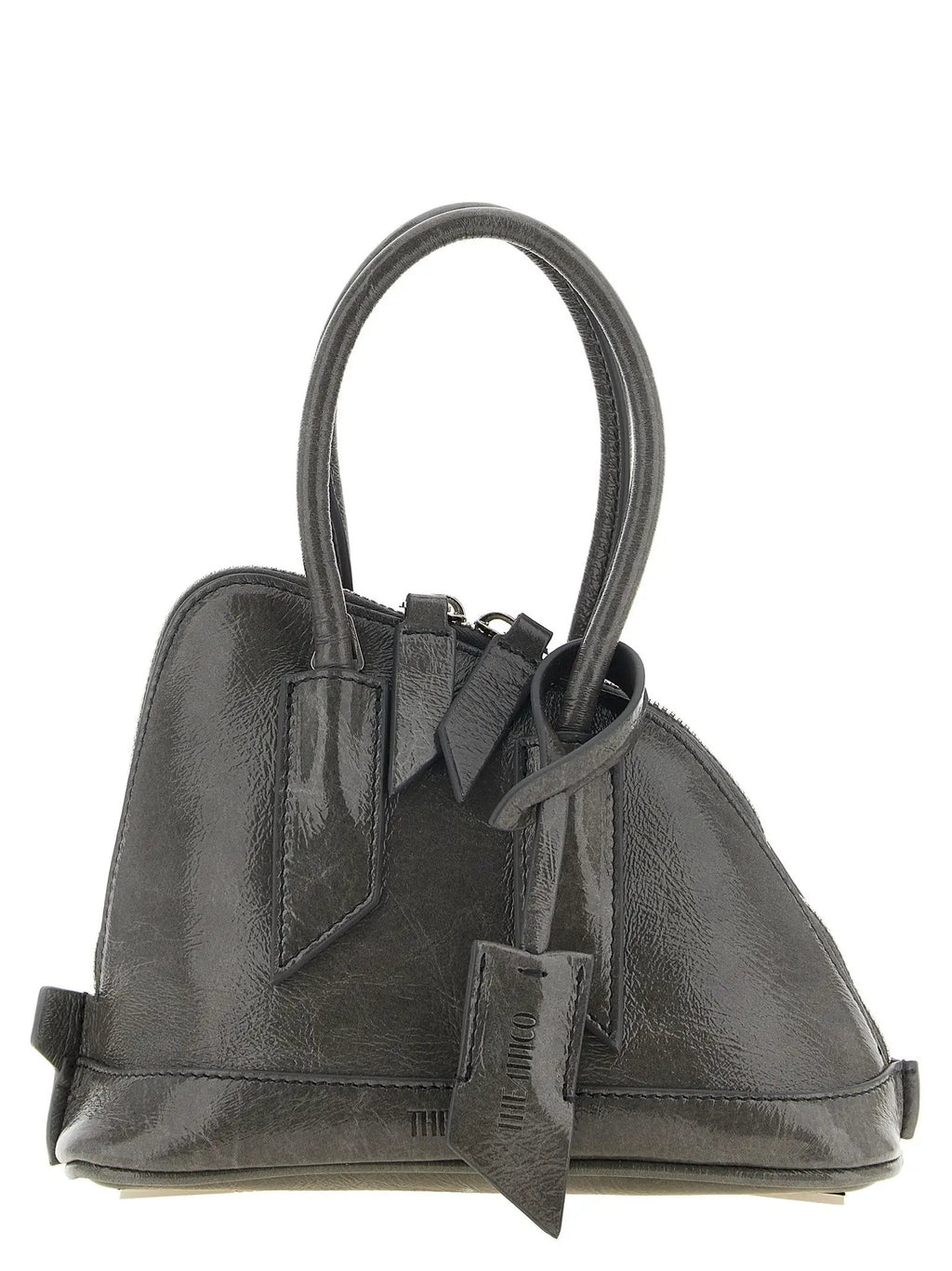 The Attico The Attico Gray Calfskin Handbag