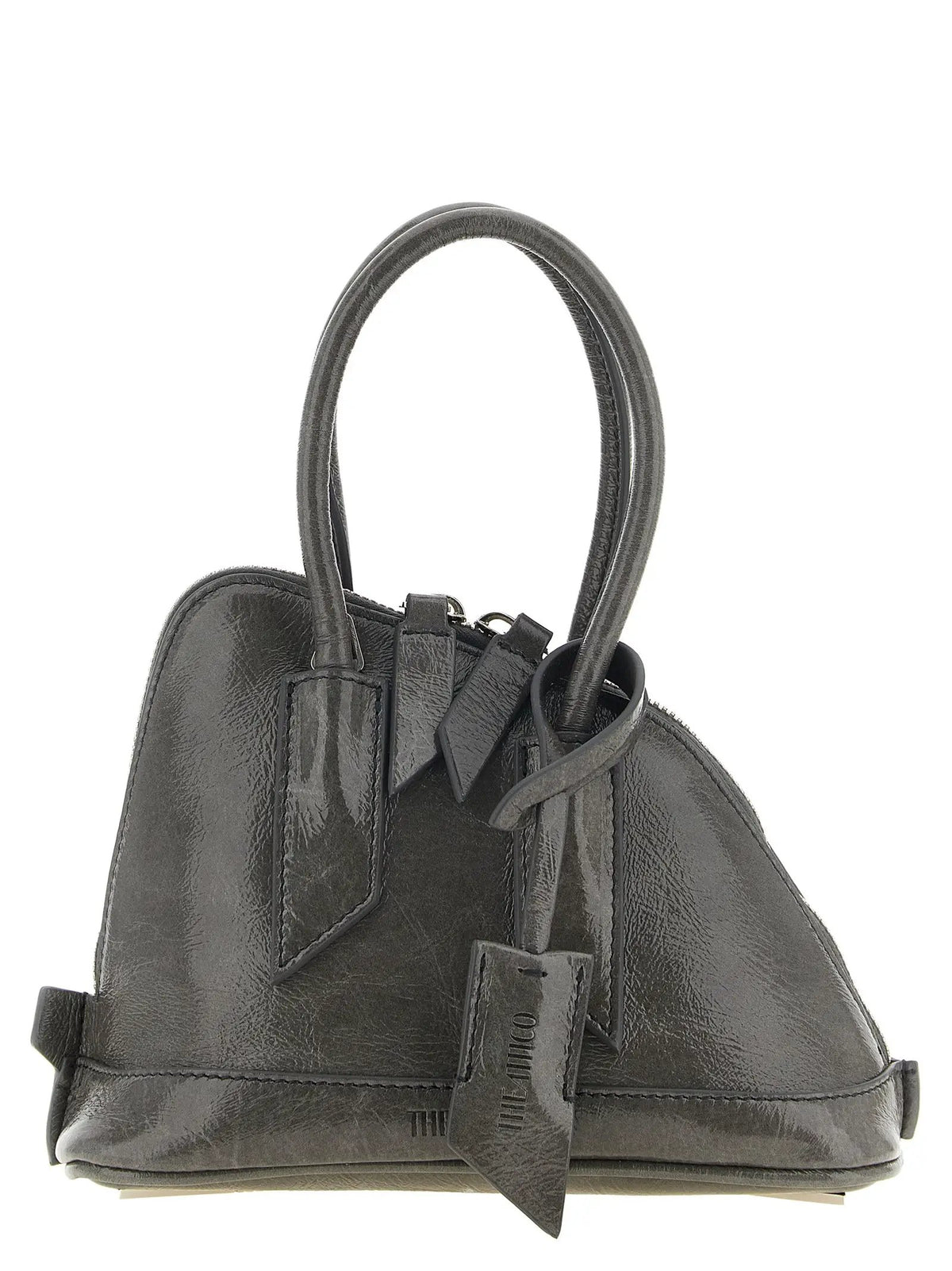 The Attico The Attico Gray Calfskin Handbag