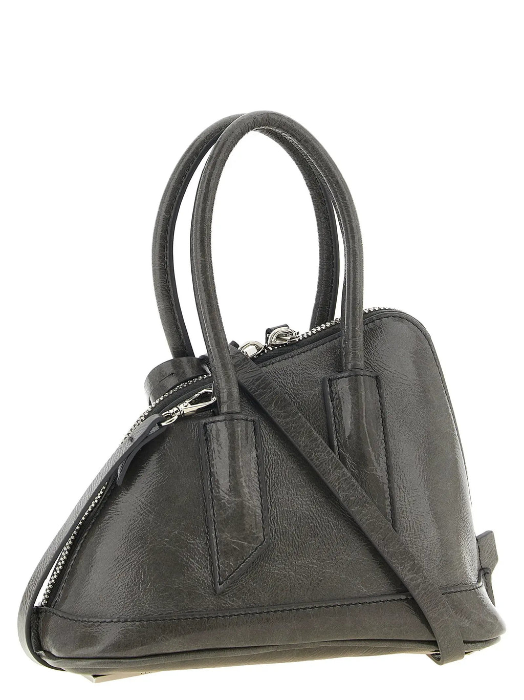 The Attico The Attico Gray Calfskin Handbag