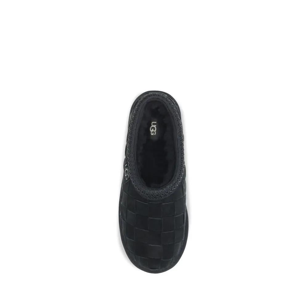 UGG Black Suede Leather Mules