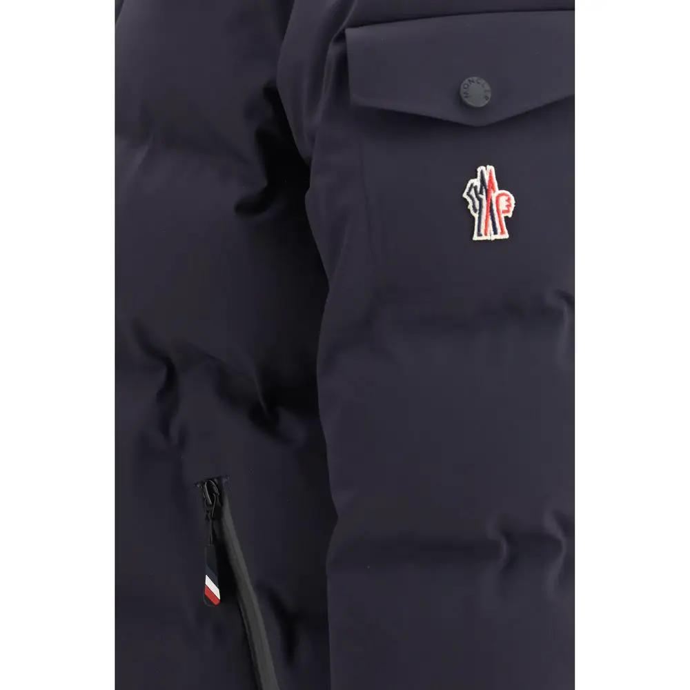 Moncler Grenoble Blue Polyamide Full-Length Jacket