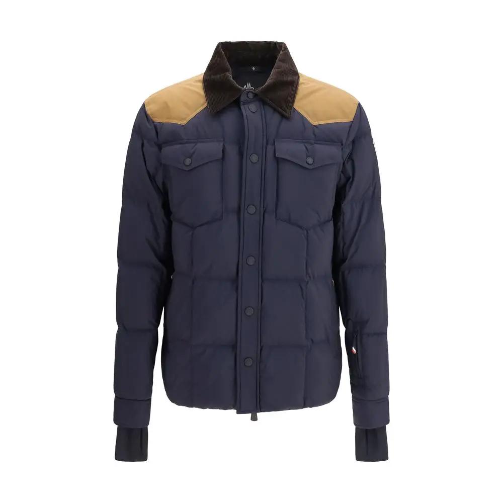 Moncler Grenoble Blue Polyamide Full-Length Jacket