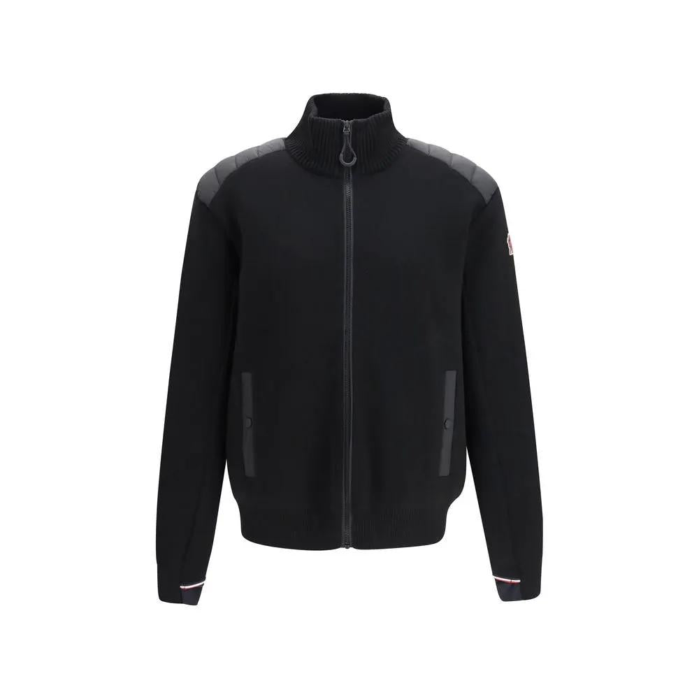 Moncler Grenoble Moncler Grenoble Black Wool Oves Aries Cardigan