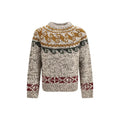Moncler Grenoble Moncler Grenoble Beige Wool Oves Aries Sweatshirt