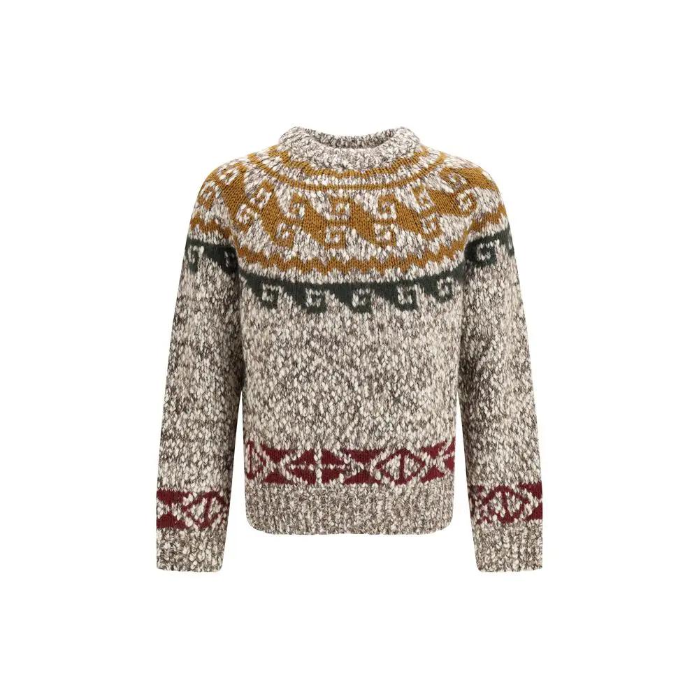 Moncler Grenoble Moncler Grenoble Beige Wool Oves Aries Sweatshirt
