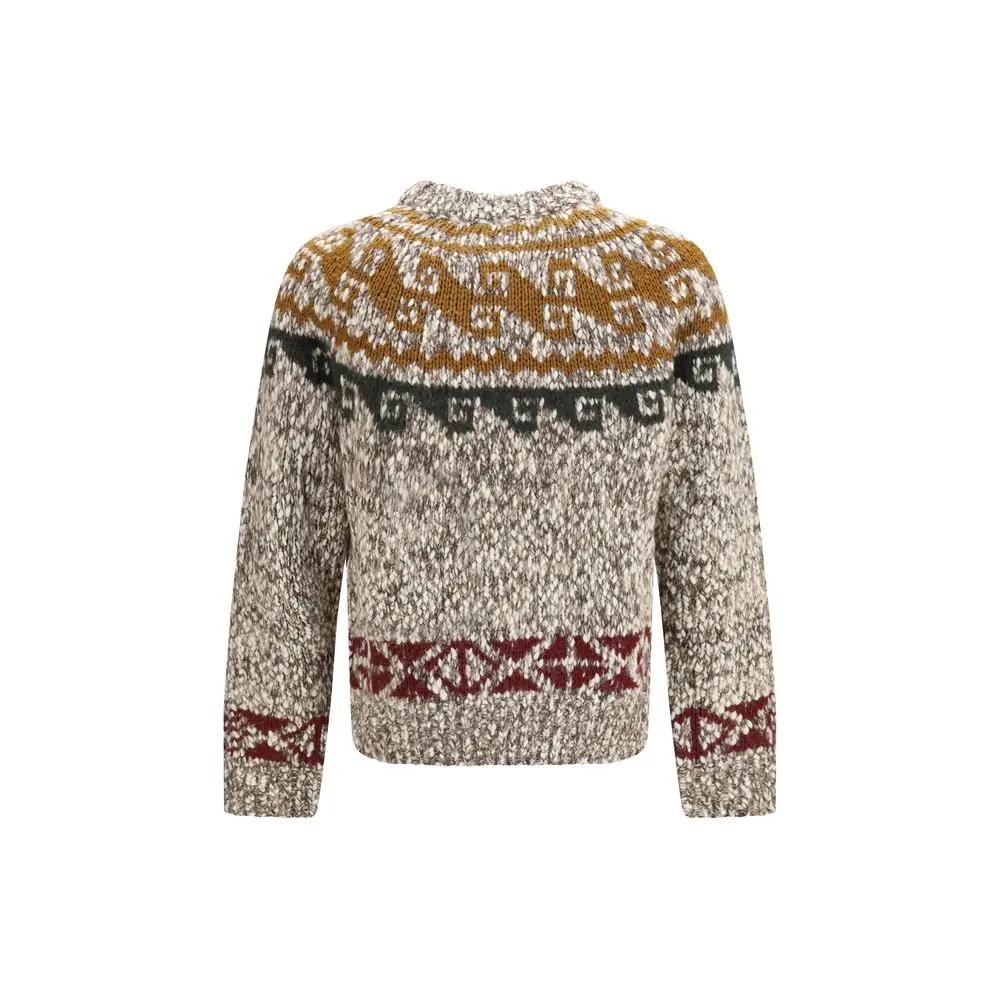 Moncler Grenoble Moncler Grenoble Beige Wool Oves Aries Sweatshirt