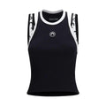 Marine Serre Black Organic Cotton Sleeveles T-Shirt