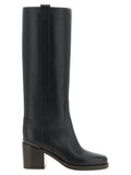 Brunello Cucinelli Brunello Cucinelli Black Calfskin Over The Knee