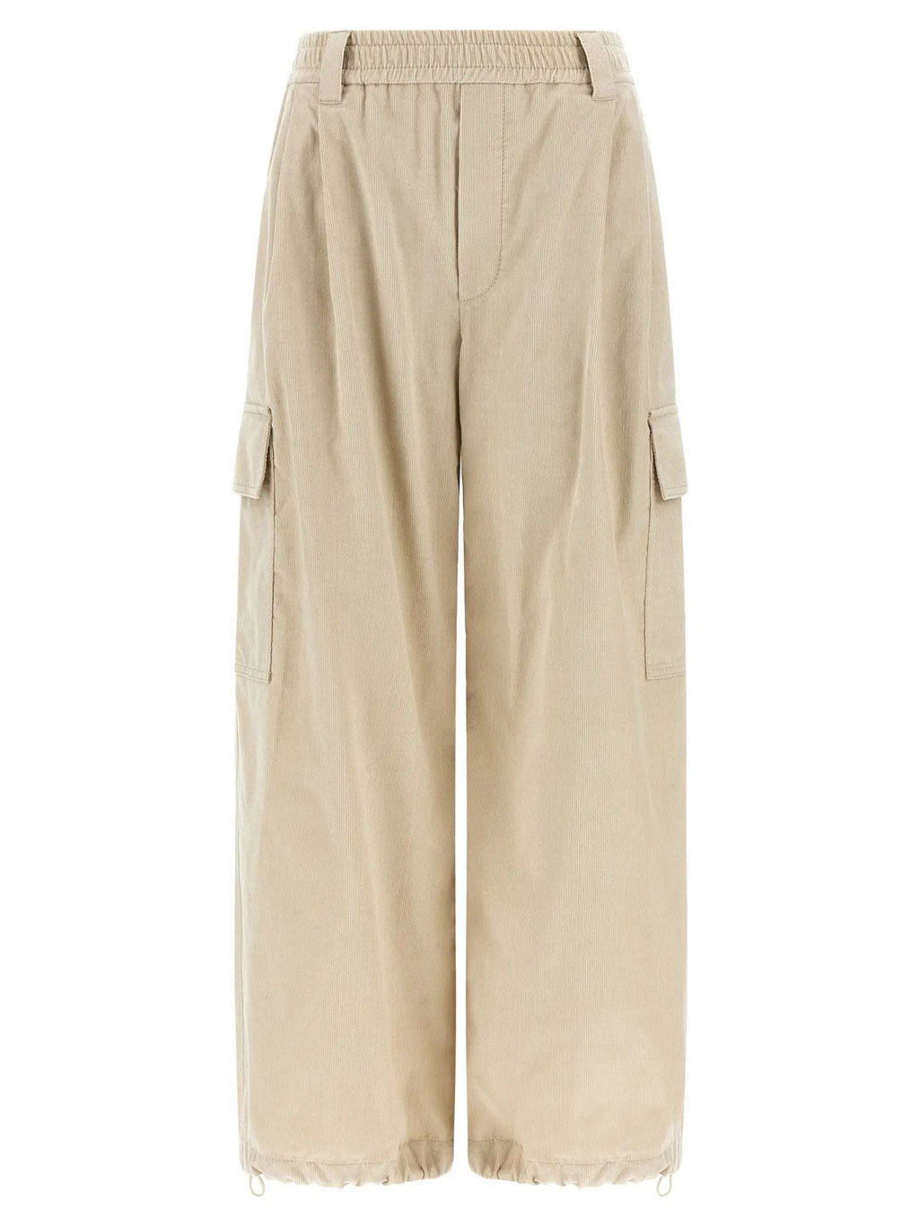 Brunello Cucinelli Beige Cotton Cargo Pants