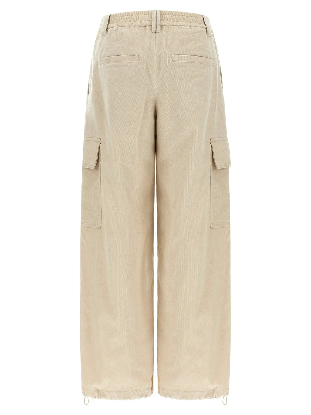 Brunello Cucinelli Beige Cotton Cargo Pants