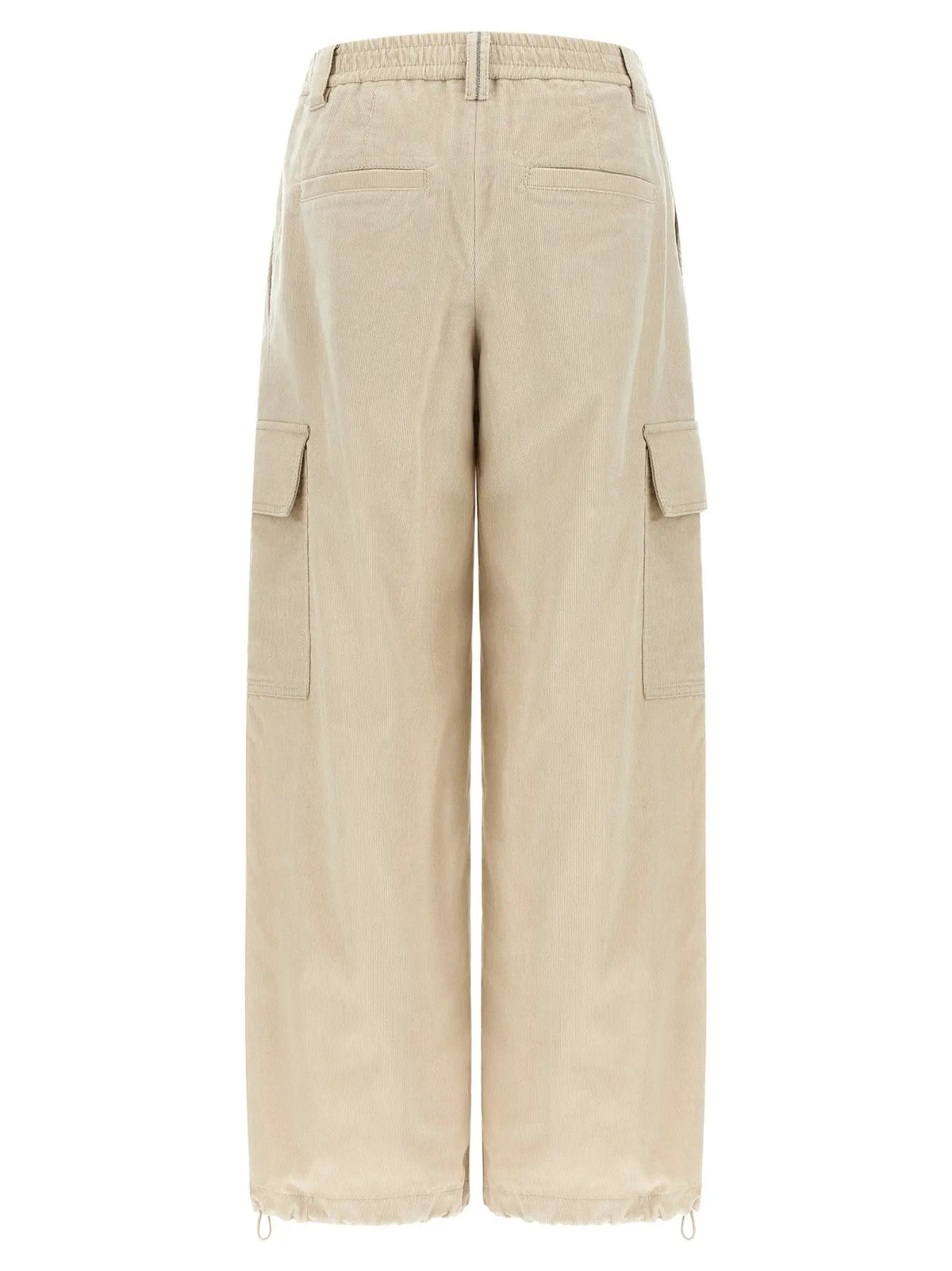 Brunello Cucinelli Beige Cotton Cargo Pants