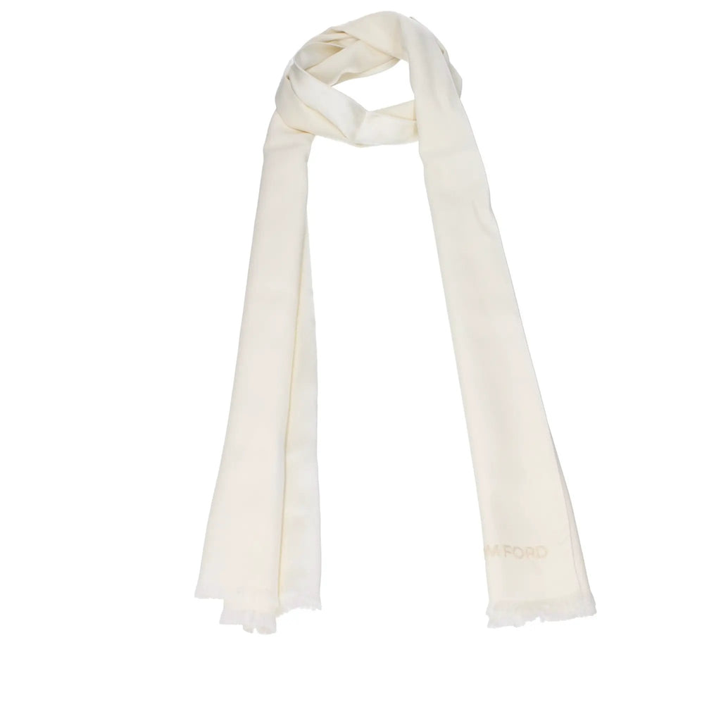 Tom Ford Beige Silk Foulard